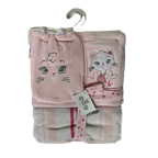 3 Pack Velour Baby Towel Set (2 Designs Available)