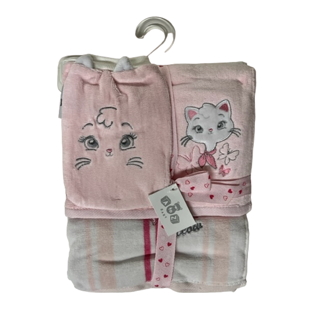 3 Pack Velour Baby Towel Set (2 Designs Available)