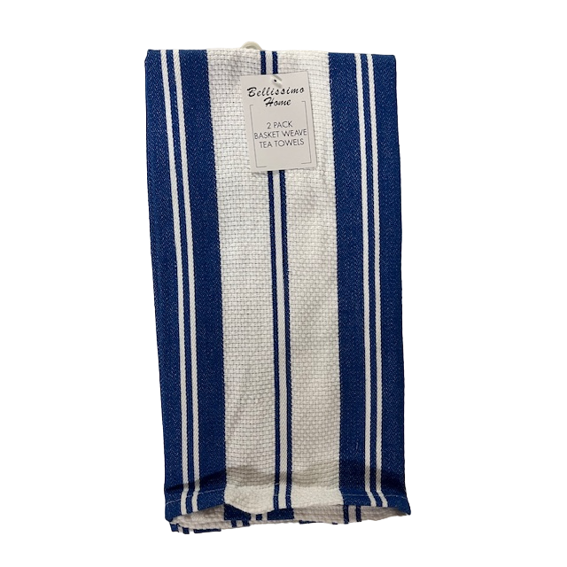 Basket Weave 2-Pack Tea Towel Set (Available in 4 Colours)