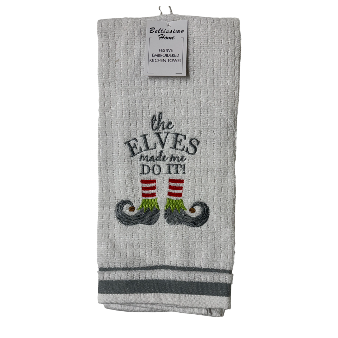 Bellissimo Xmas Embroidered Tea Towels (5 Designs Available)