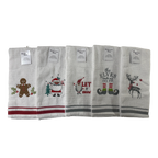 Bellissimo Xmas Embroidered Tea Towels (5 Designs Available)