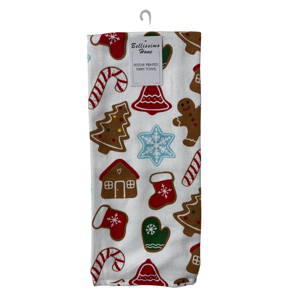 Bellissimo Xmas Printed Tea Towels (5 Designs Available)