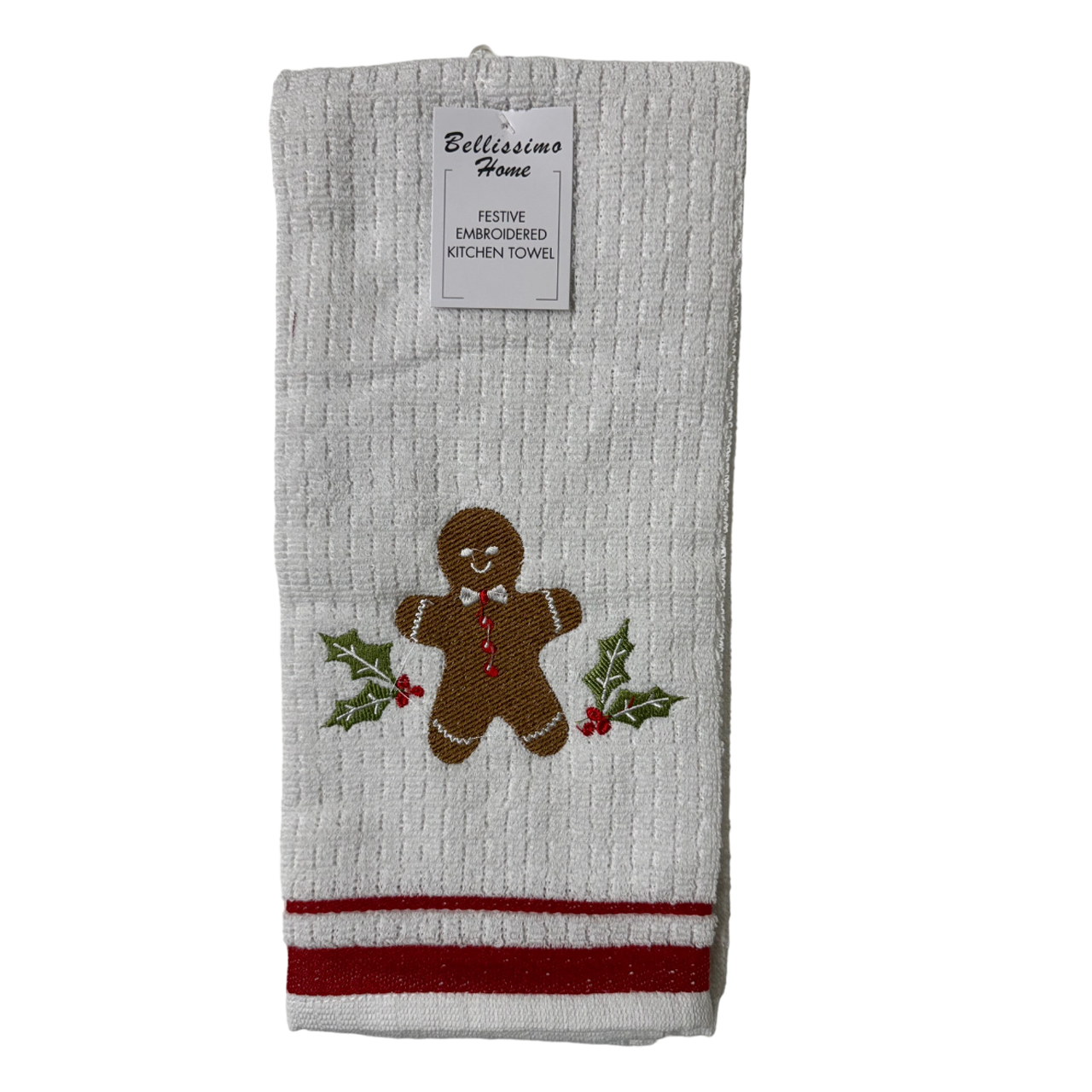 Bellissimo Xmas Embroidered Tea Towels (5 Designs Available)
