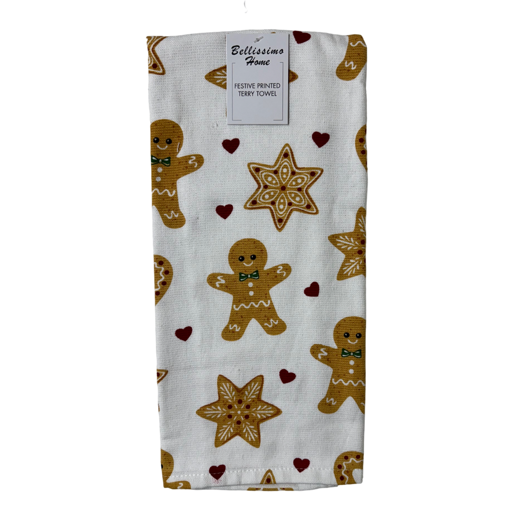 Bellissimo Xmas Printed Tea Towels (5 Designs Available)