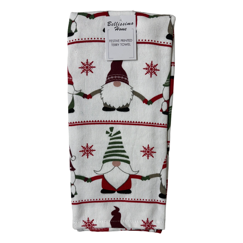 Bellissimo Xmas Printed Tea Towels (5 Designs Available)