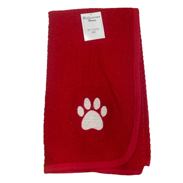Bellissimo Embroidered Pet Towel (4 Colour Available)