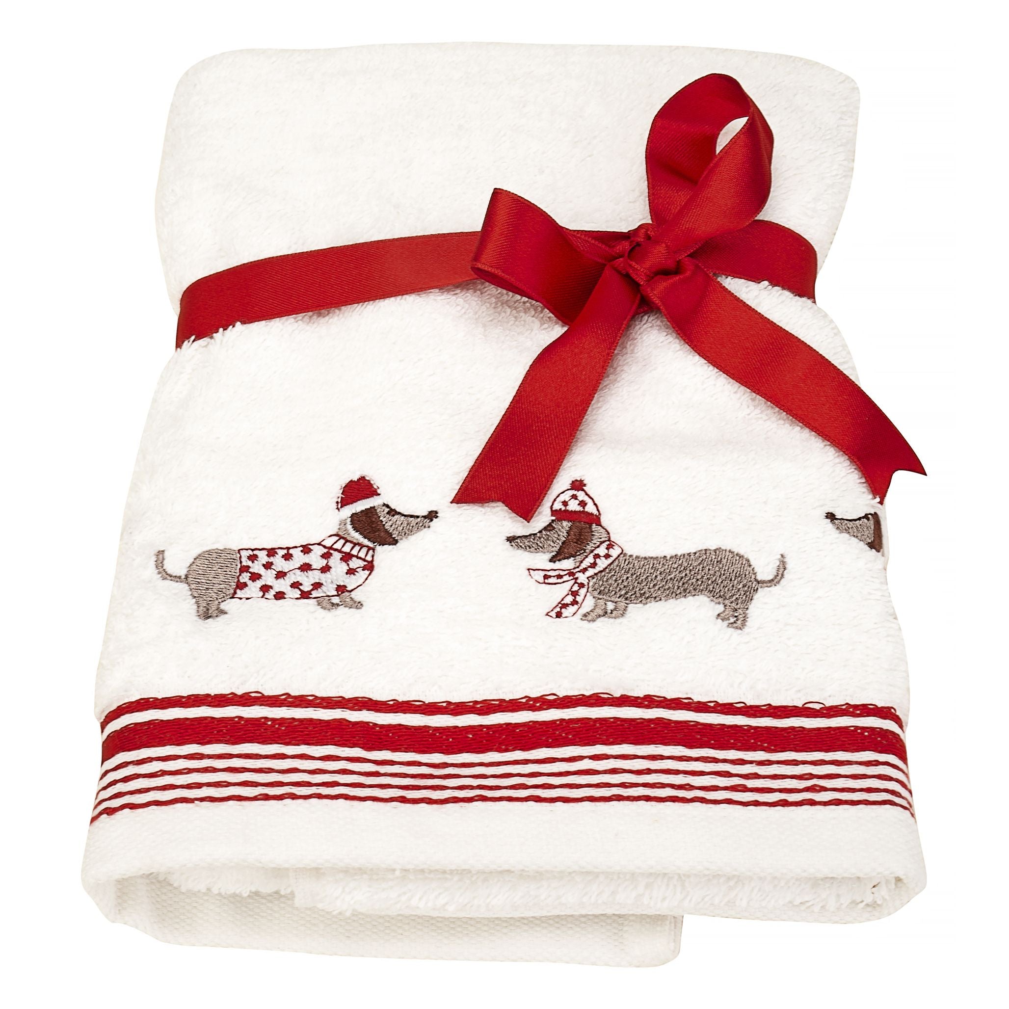 Bellissimo Festive Embroidered Towel (Available in 8 Designs)