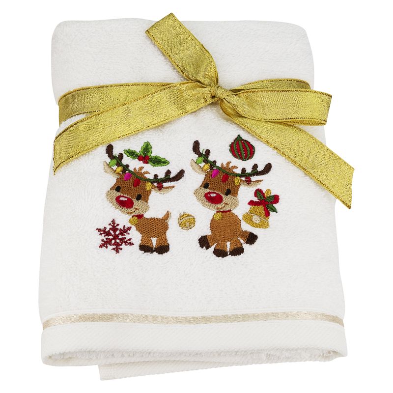 Bellissimo Festive Embroidered Towel (Available in 8 Designs)