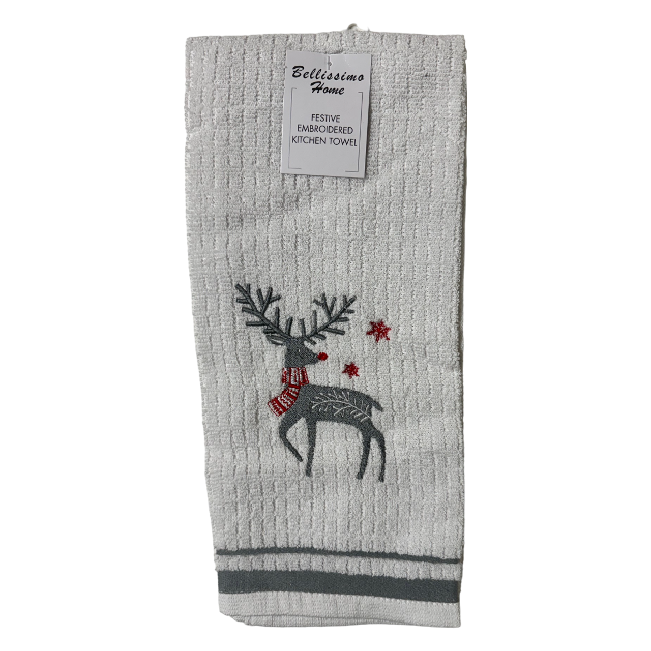 Bellissimo Xmas Embroidered Tea Towels (5 Designs Available)