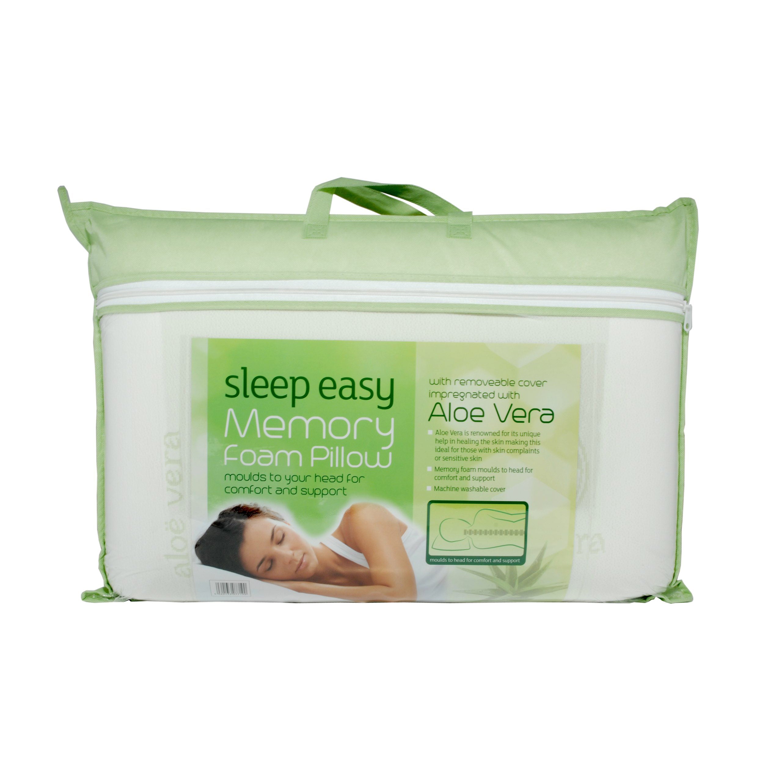 Aloe Vera Cased Memory Foam Pillow