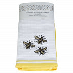Luxury 2 Pack Waffle Embroidered Tea Towels