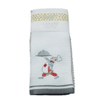 Luxury 2 Pack Waffle Embroidered Tea Towels