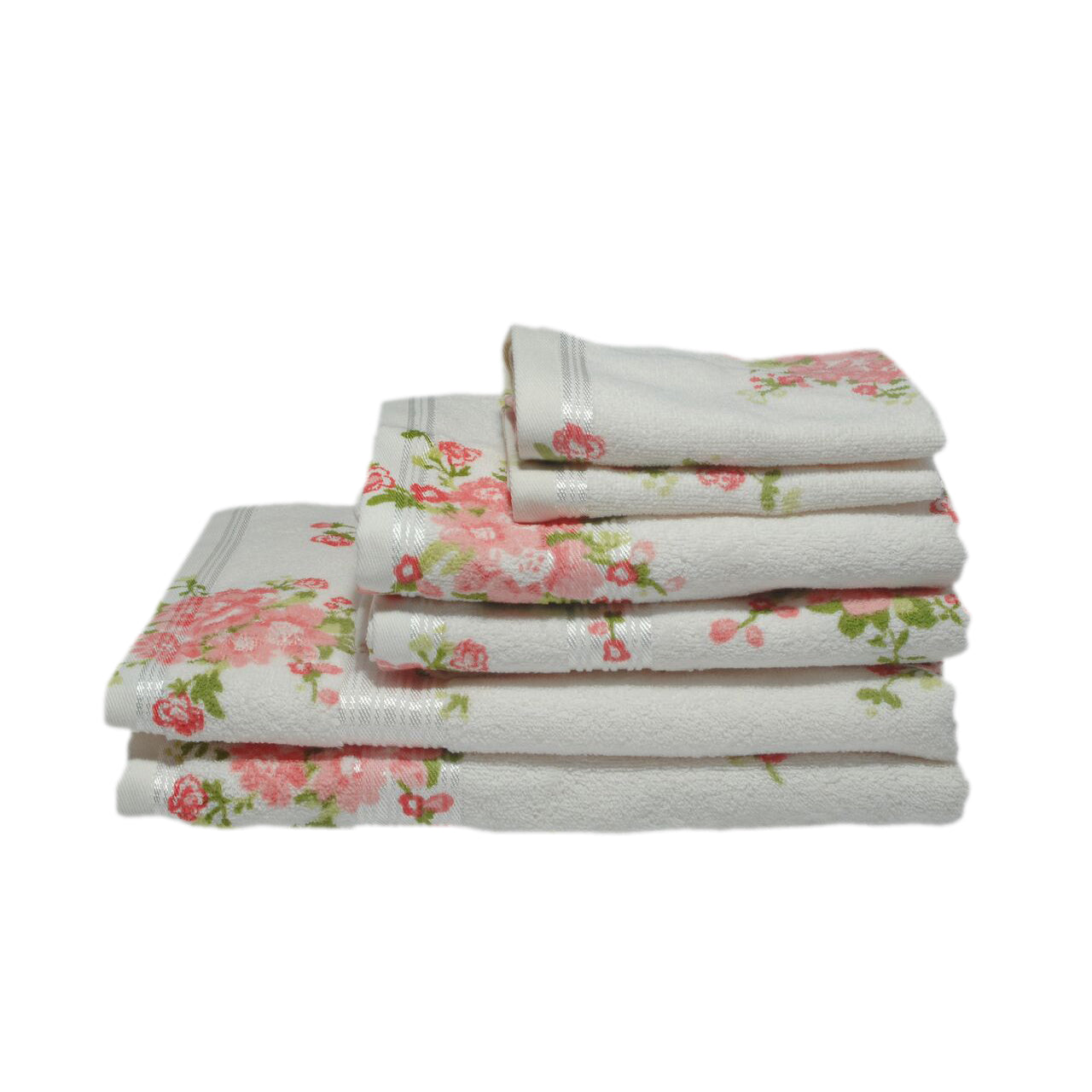 Printed Rose Towel Range (Available in 2 Colours)