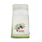 Luxury 2 Pack Waffle Embroidered Tea Towels