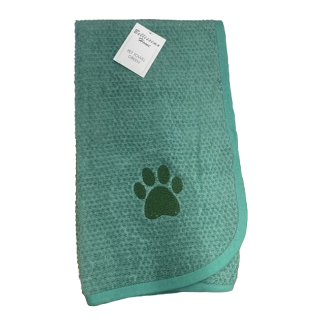 Bellissimo Embroidered Pet Towel (4 Colour Available)