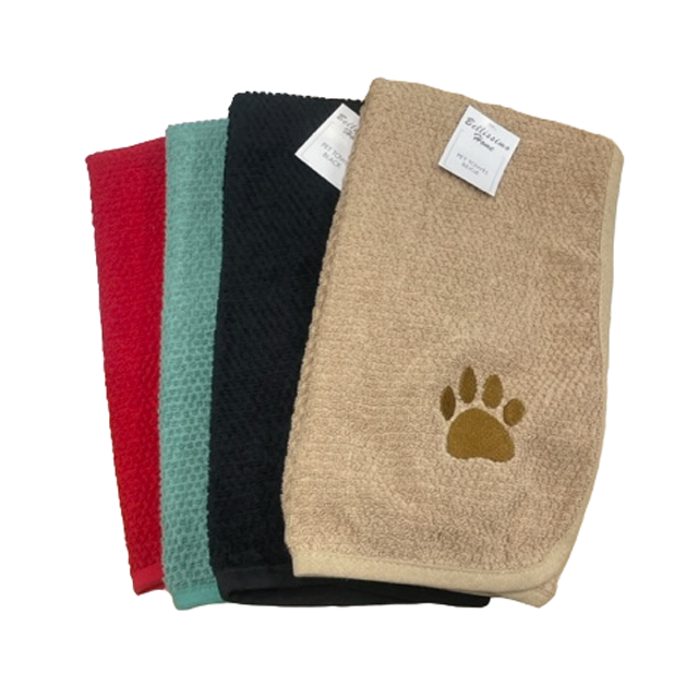 Bellissimo Embroidered Pet Towel (4 Colour Available)