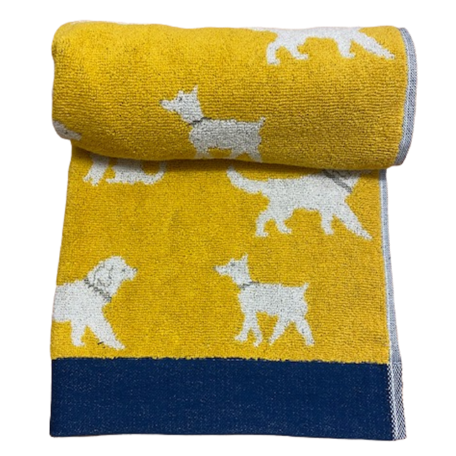 Jacquard Pooch Towel - 500g Turkish Cotton (Size & Colour Options Available)