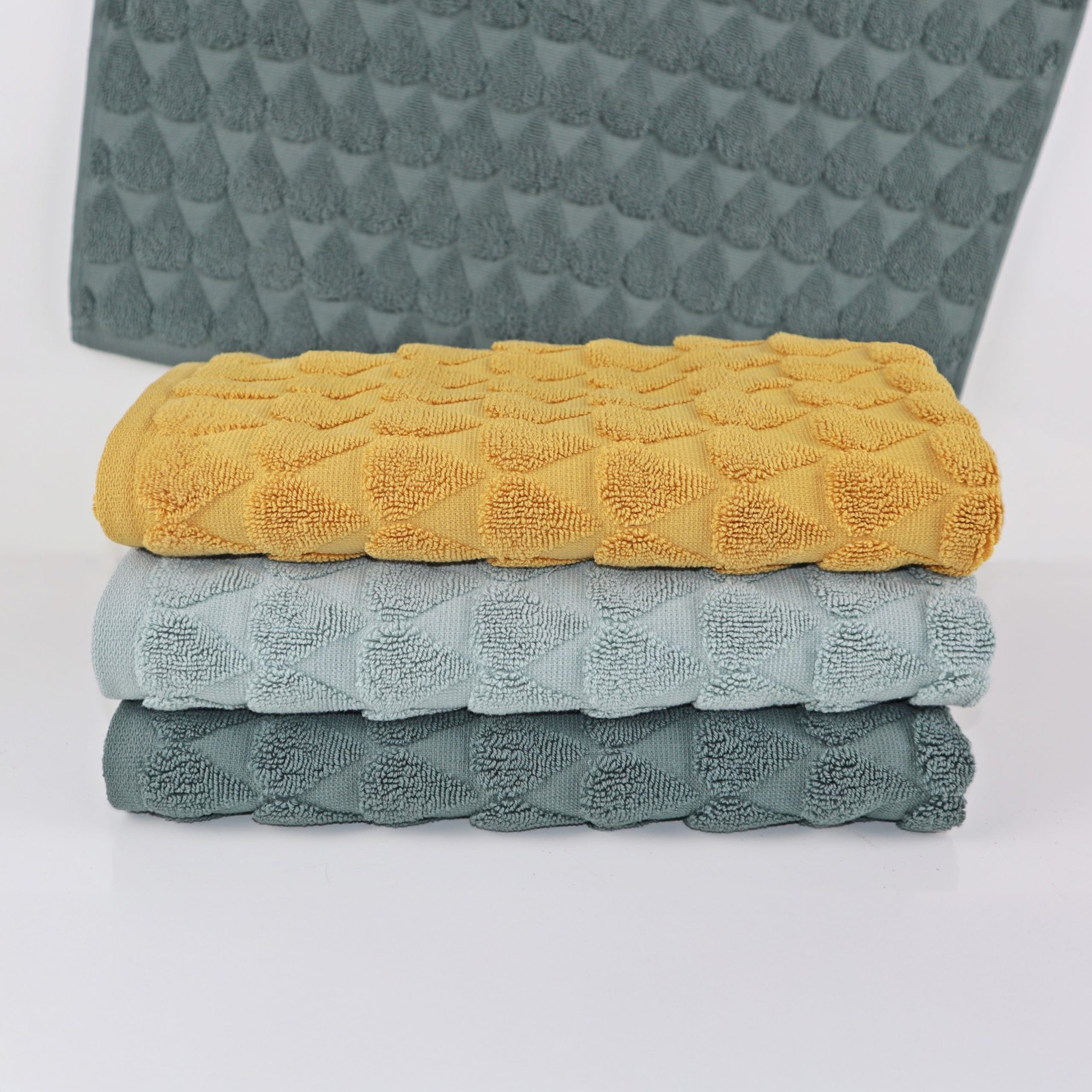 Bellissimo Teardrop 600g Turkish Cotton Towel Range (Colour & Size Options Available)